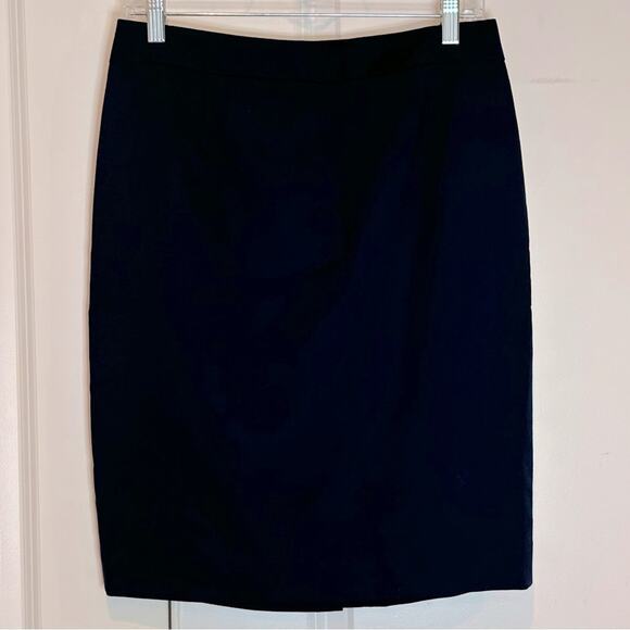 Pendleton Navy Stretch Wool Classic Pencil Skirt 6 Petite - Picture 1 of 9
